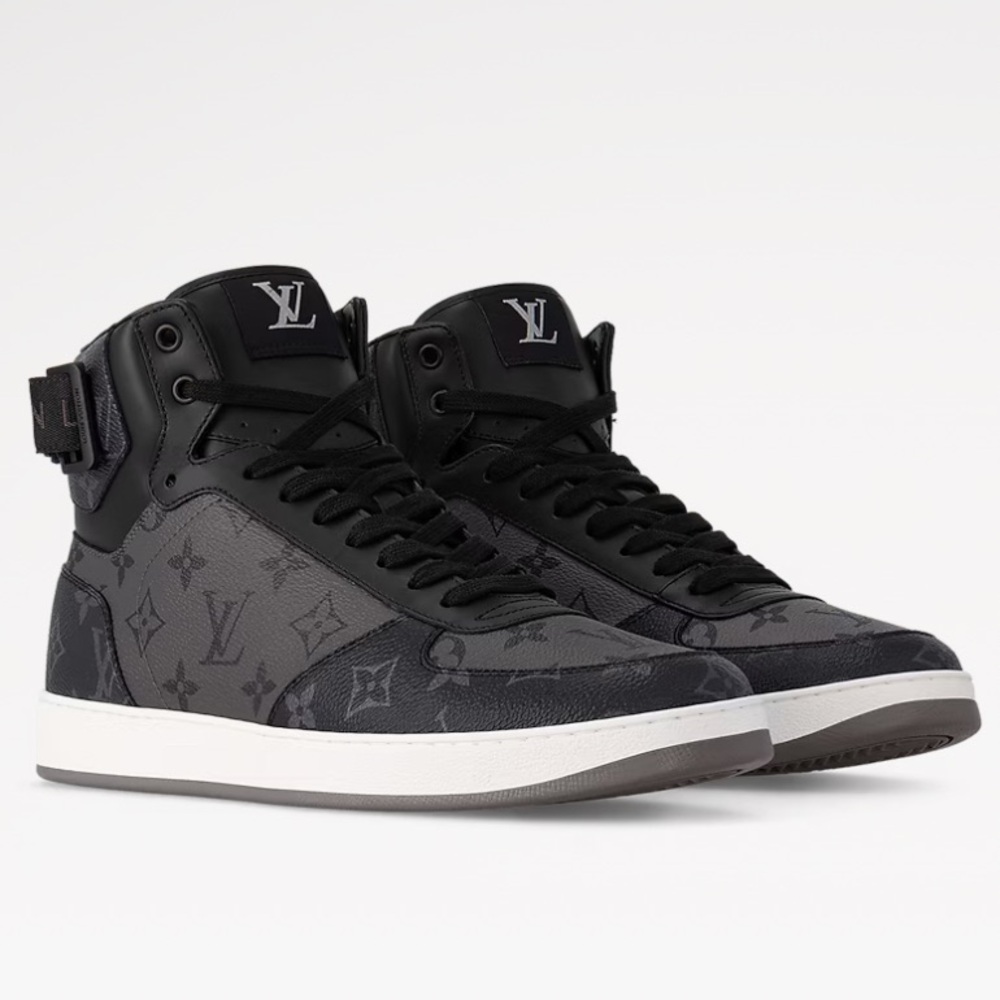 Louis Vuitton Rivoli Sneakers High Top Mens LV Size 7.5